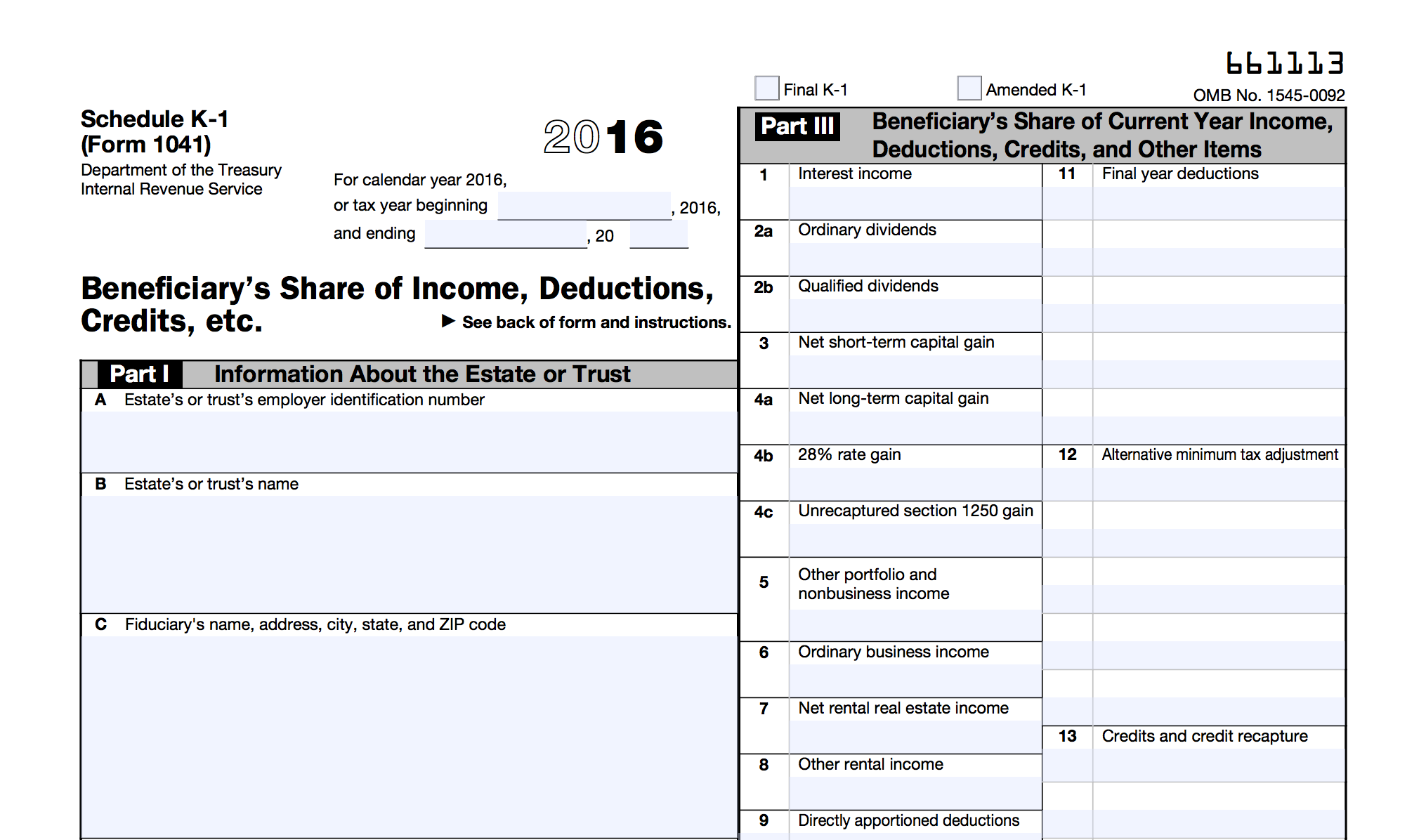 What Is A Schedule K 1 Form ZipBooks