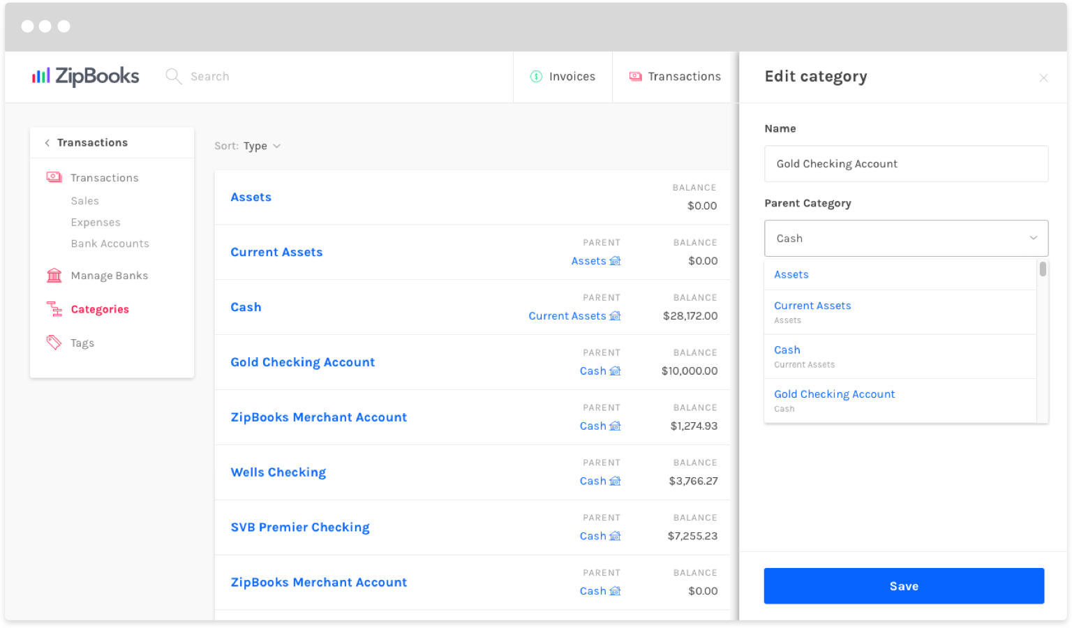 How Do I Connect A Bank Account Zipbooks Or If You Re Setting Up A Credit Card Account Use The Accounts Category As Pa