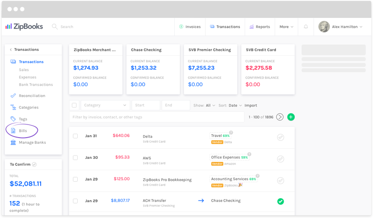 How Do I Track Outstanding Bills In ZipBooks ZipBooks